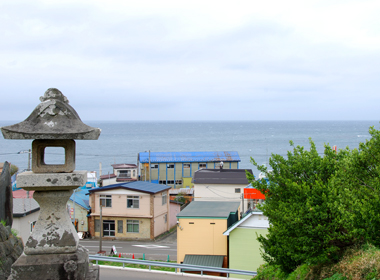 法華寺山門からの風景