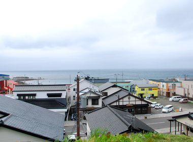 松前城からの海